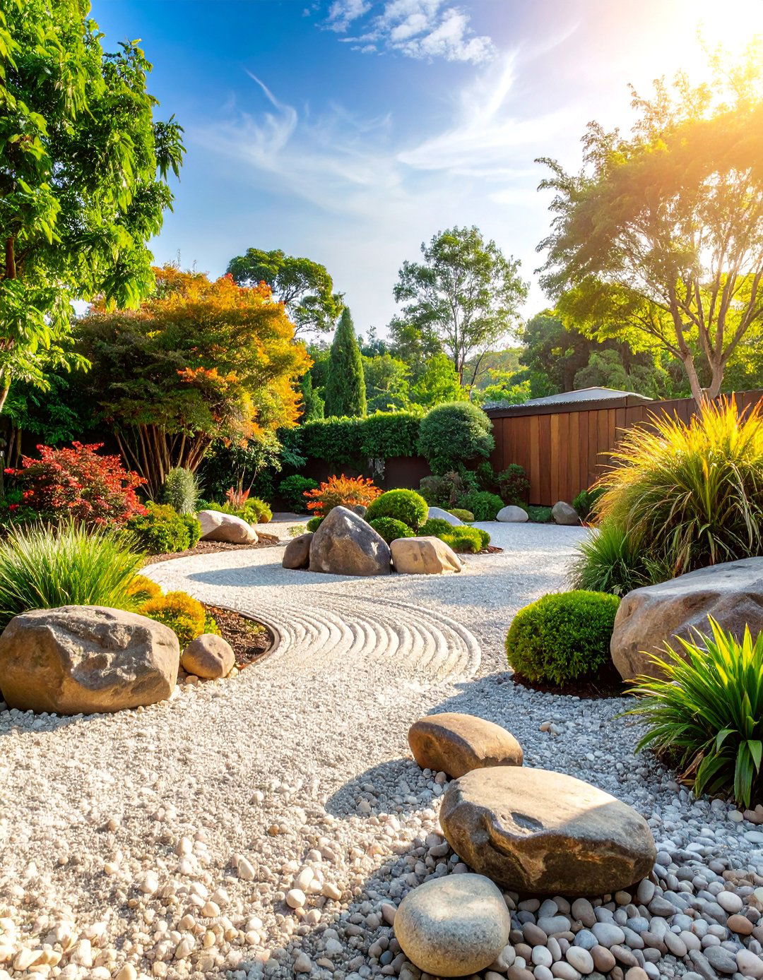Contemporary Gravel Garden Design - 25 Stone Garden Ideas