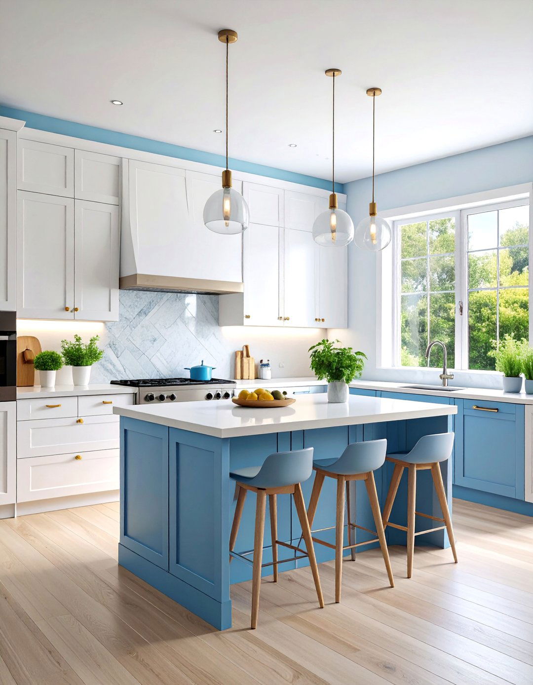 Contemporary Greek Kitchen with Minimalist Appeal - 25 Mediterranean Kitchen Ideas