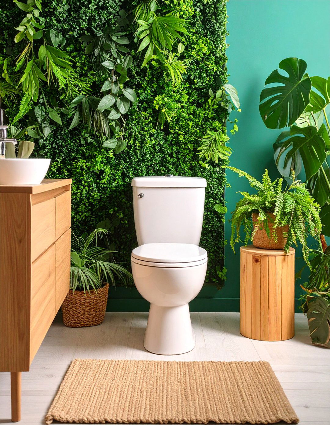 Contemporary Green Living Wall Downstairs Toilet - 25 Downstairs Toilet Ideas