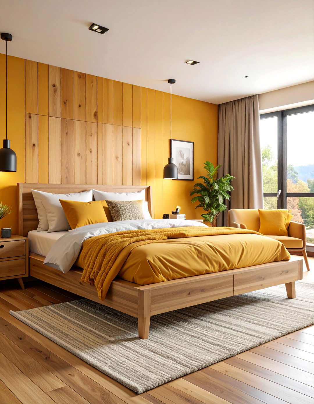 Contemporary Guest Bedroom with Built In Storage - 25 Black and Brown Interior Design Ideas