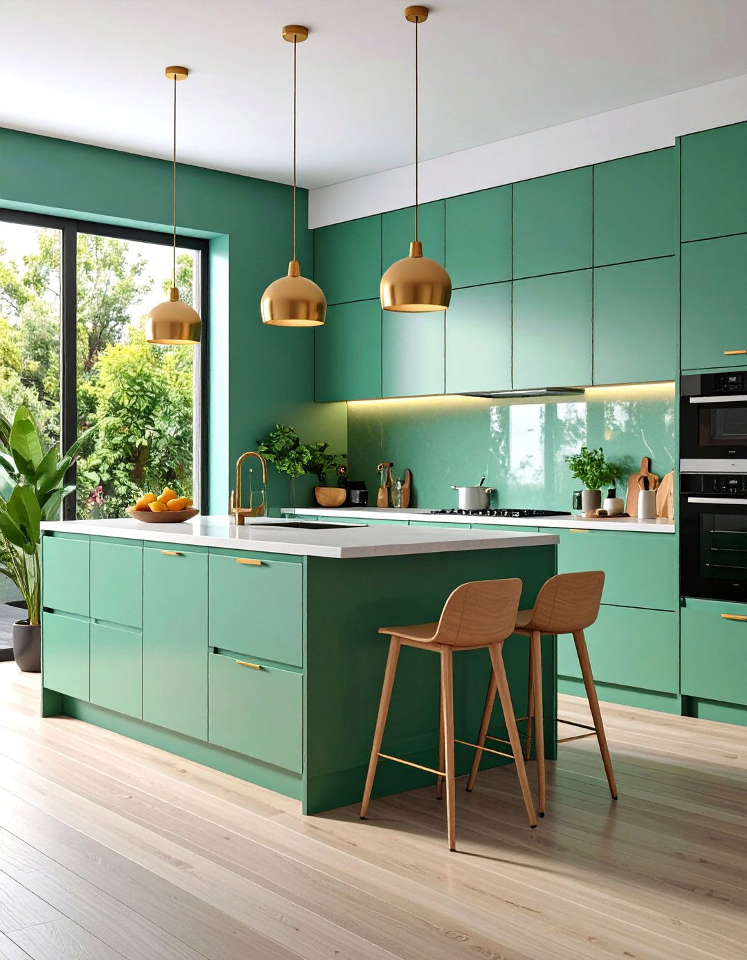 Contemporary Kitchen with Flat Panel Cabinets - 25 Kitchen Remodel Ideas