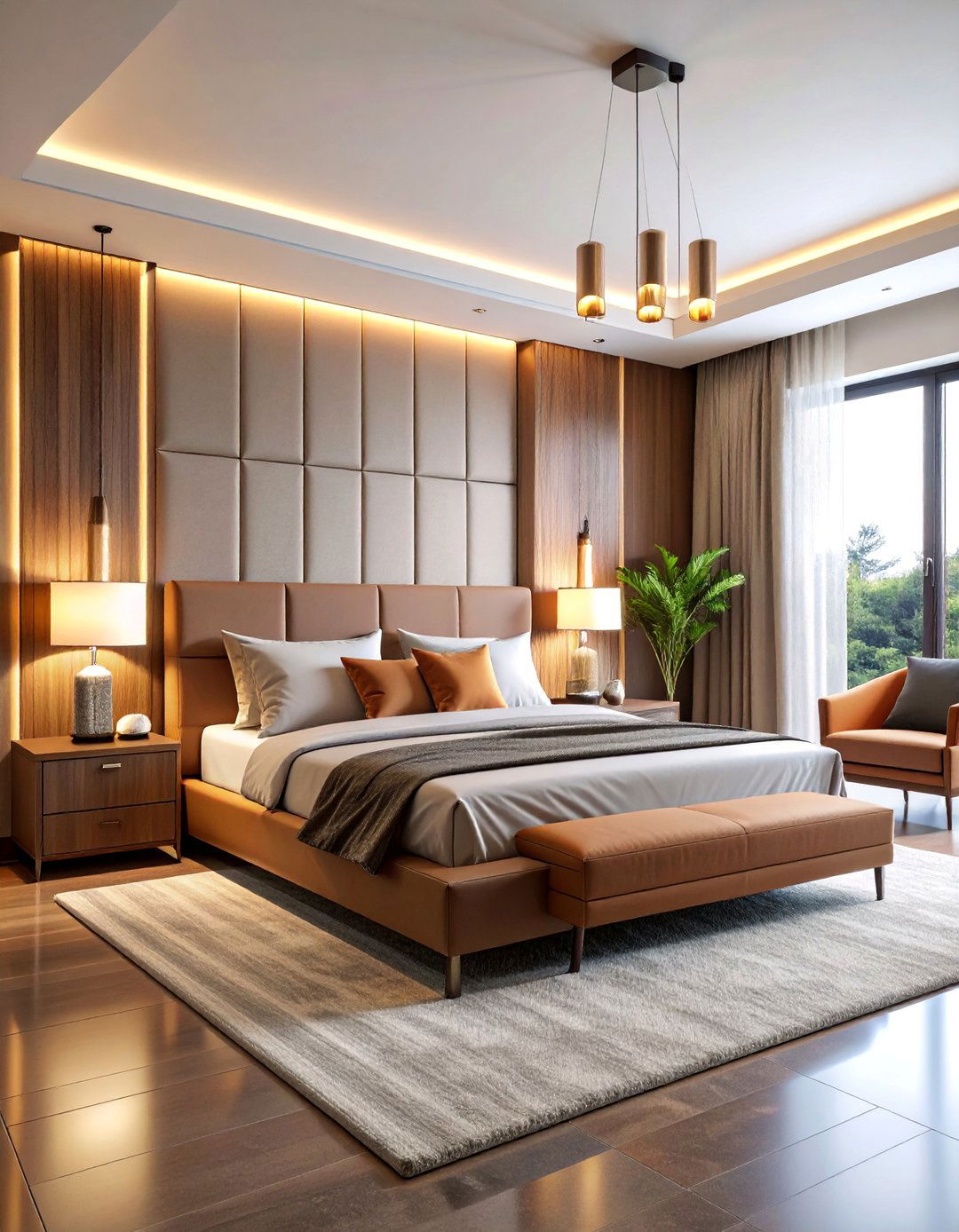 Contemporary LED Strip Sconces - 25 Bedroom Wall Sconce Ideas