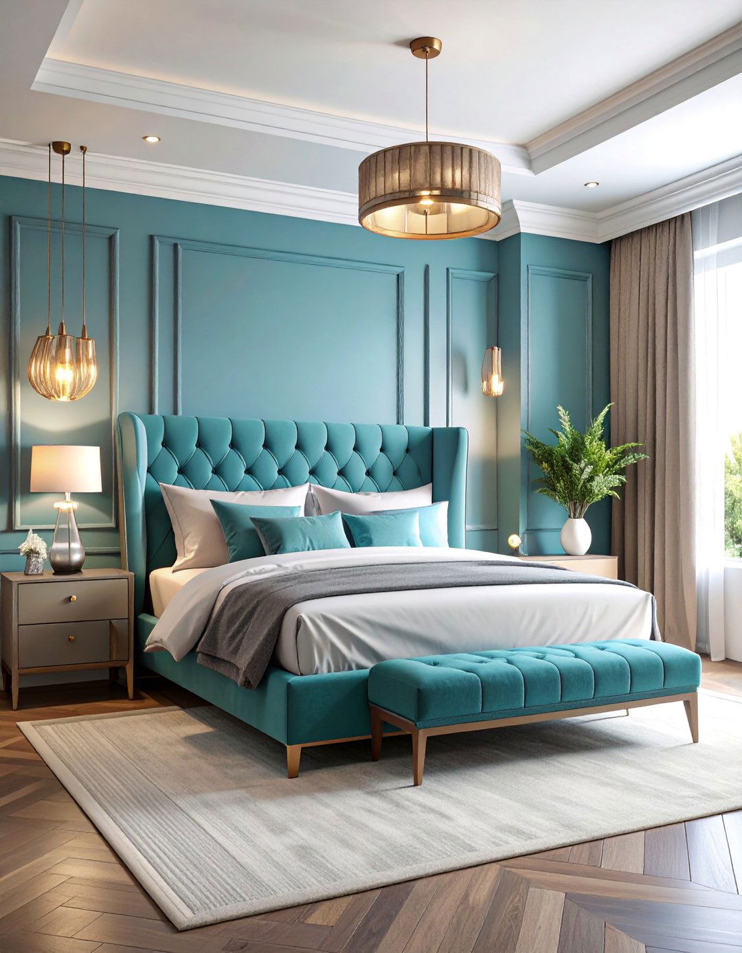 Contemporary Luxury Guest Bedroom with High End Finishes - 25 Guest Bedroom Ideas