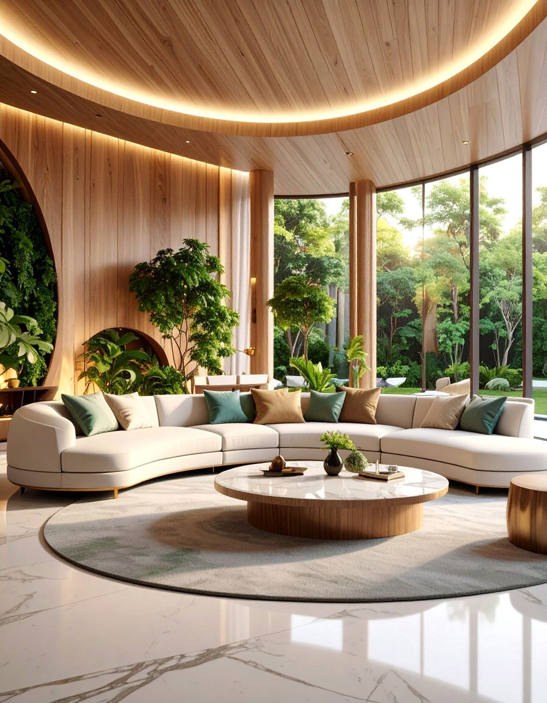 Contemporary Luxury with Organic Shapes - 25 Formal Living Room Ideas