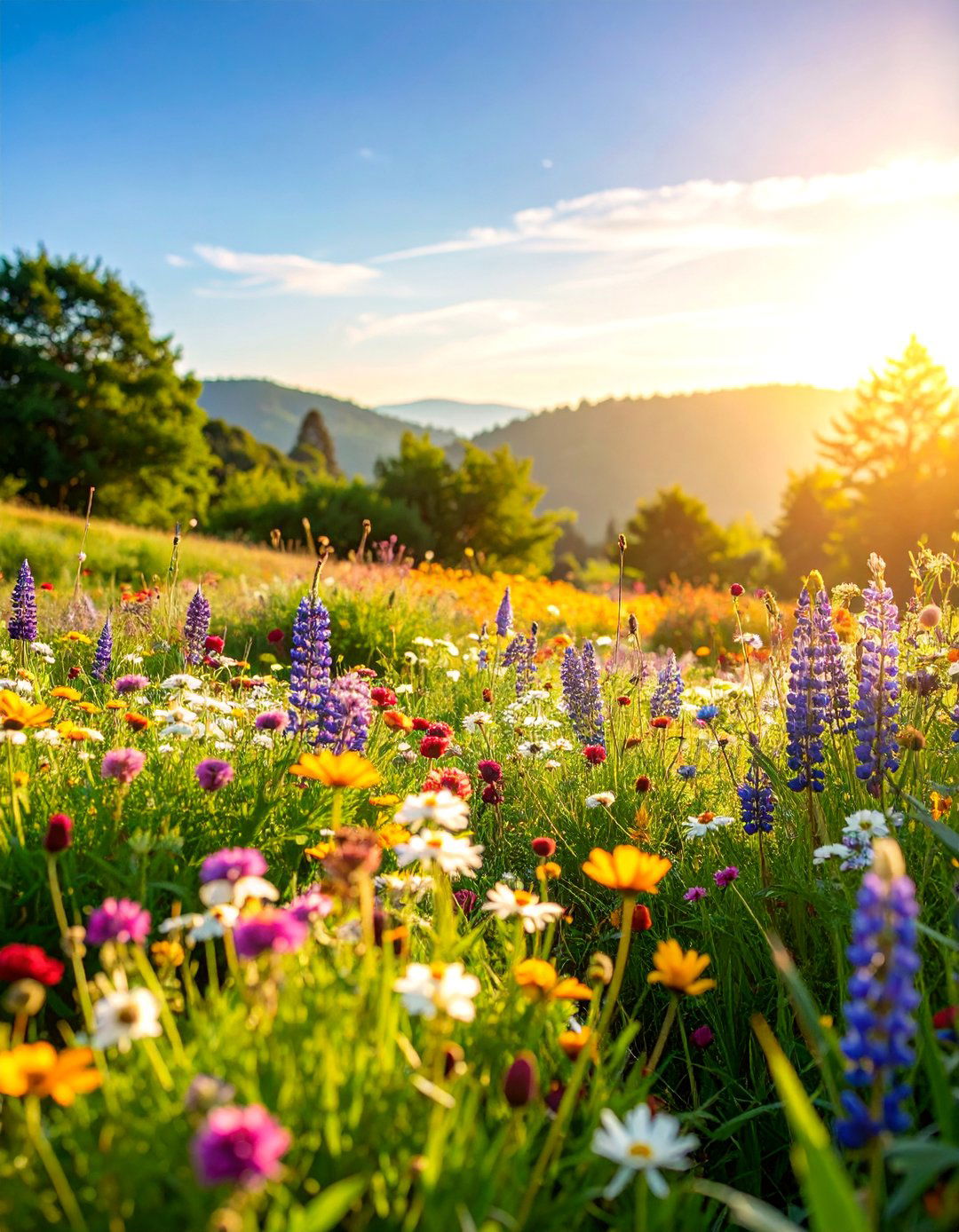 Contemporary Meadow Garden with Wildflower Drifts - 25 Modern Small Garden Ideas