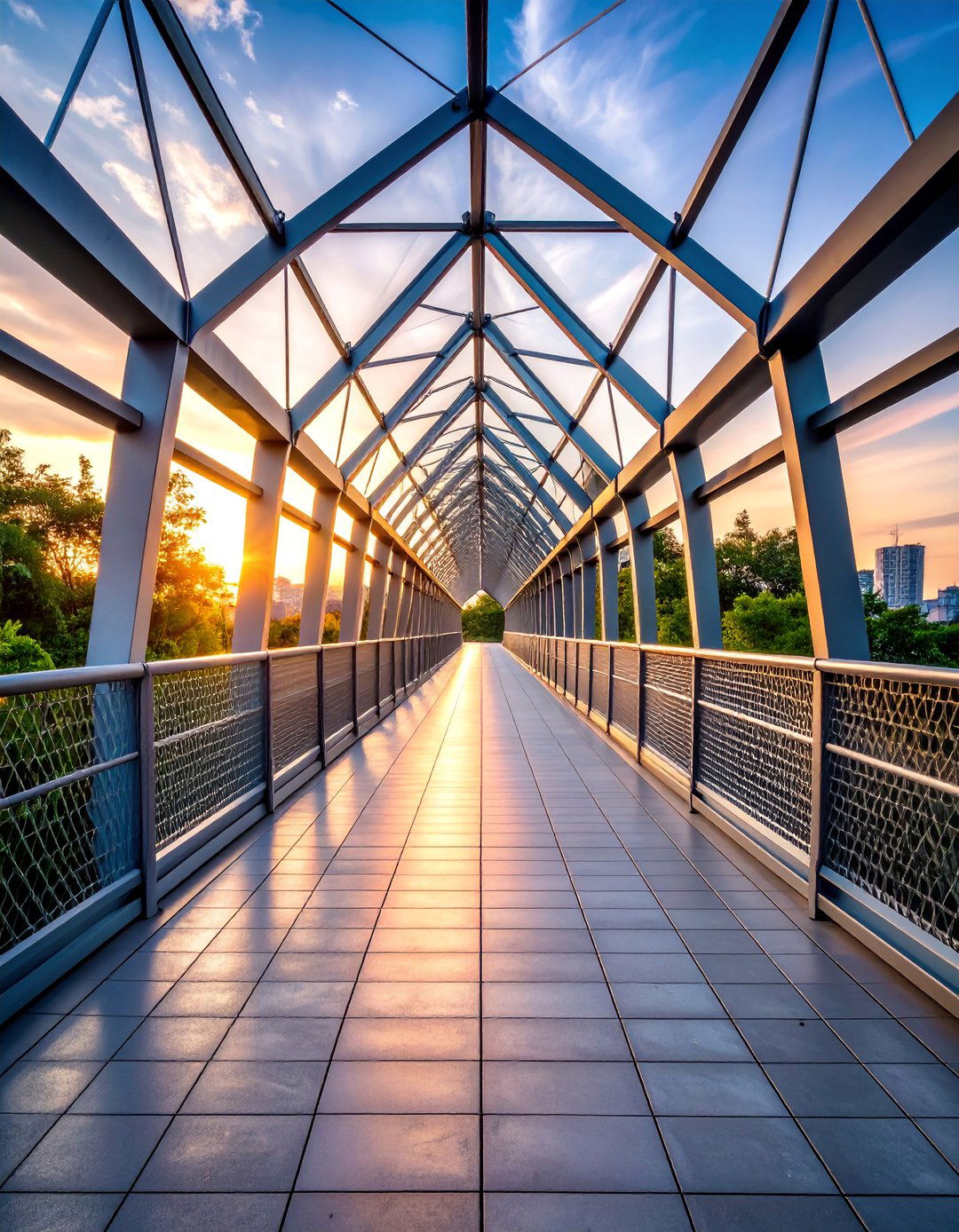 Contemporary Metal Walkway - 25 walkway ideas