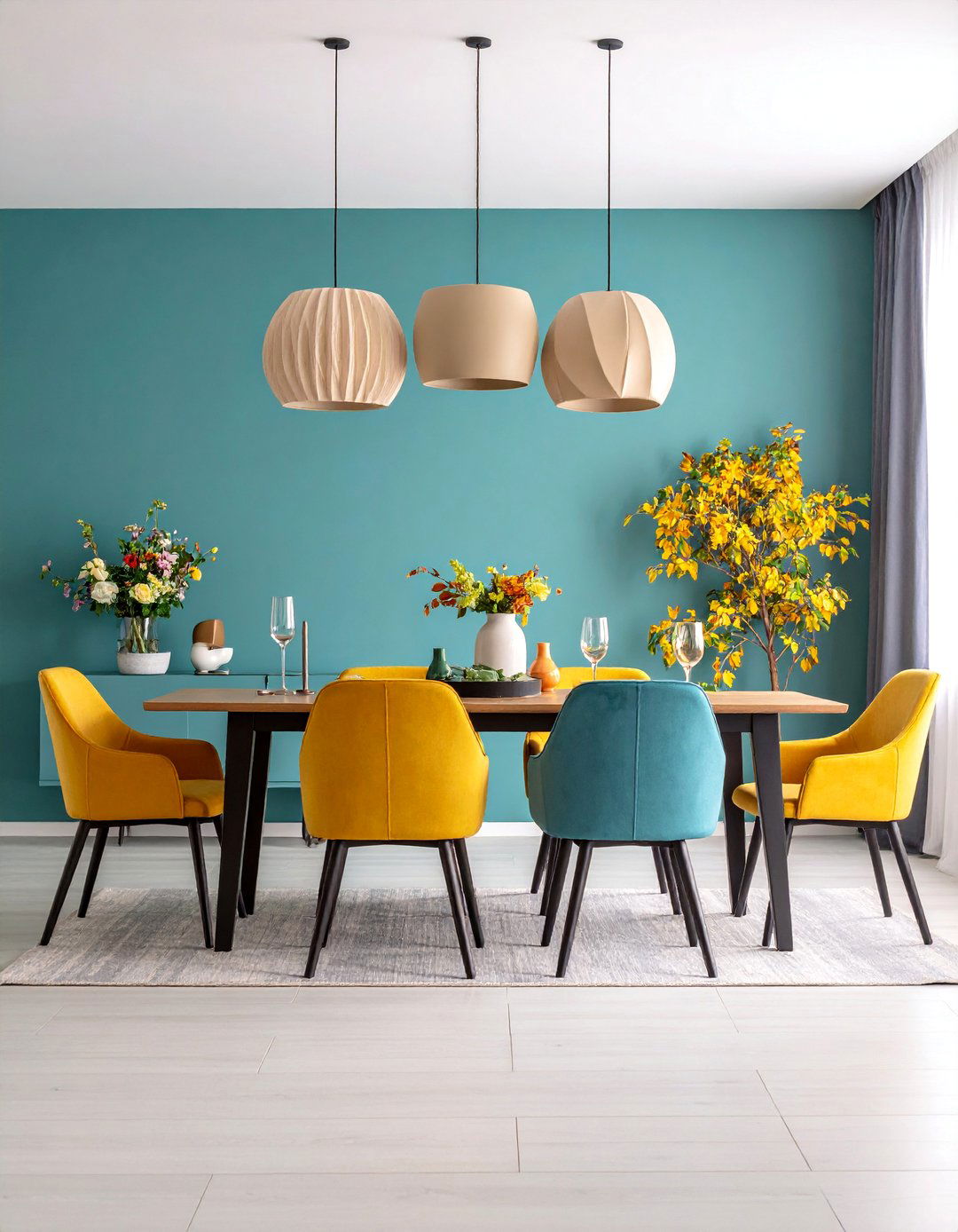 Contemporary Minimalist Dining Room with Clean Lines - 25 Dining Room Design Ideas