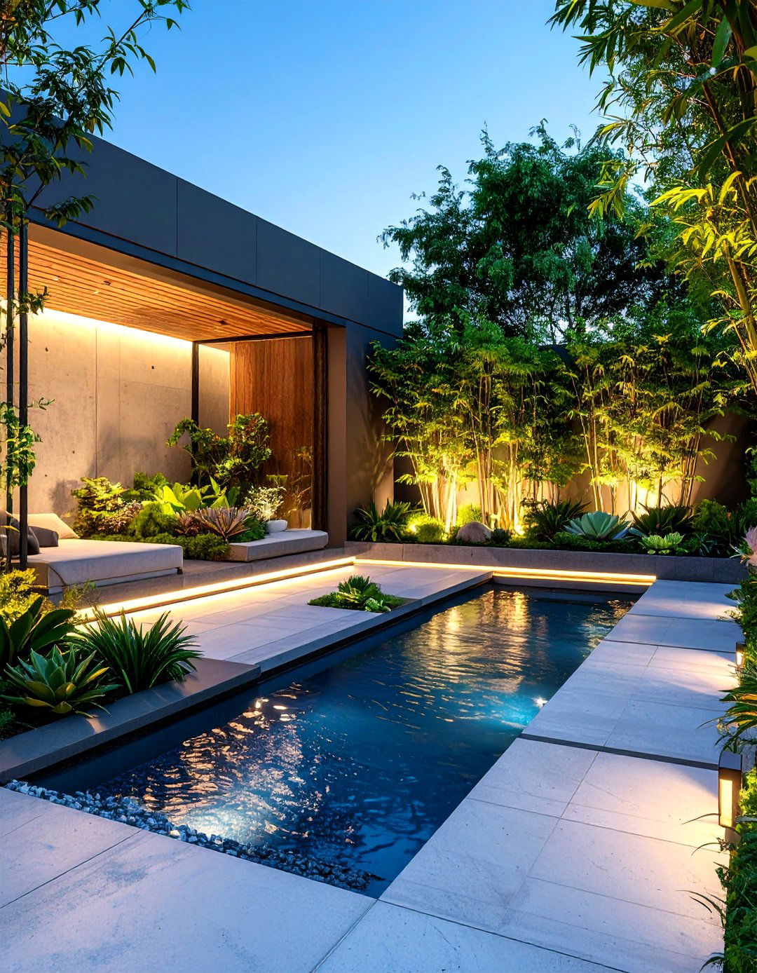 Contemporary Minimalist Retreat - 25 Small Walled Garden Ideas