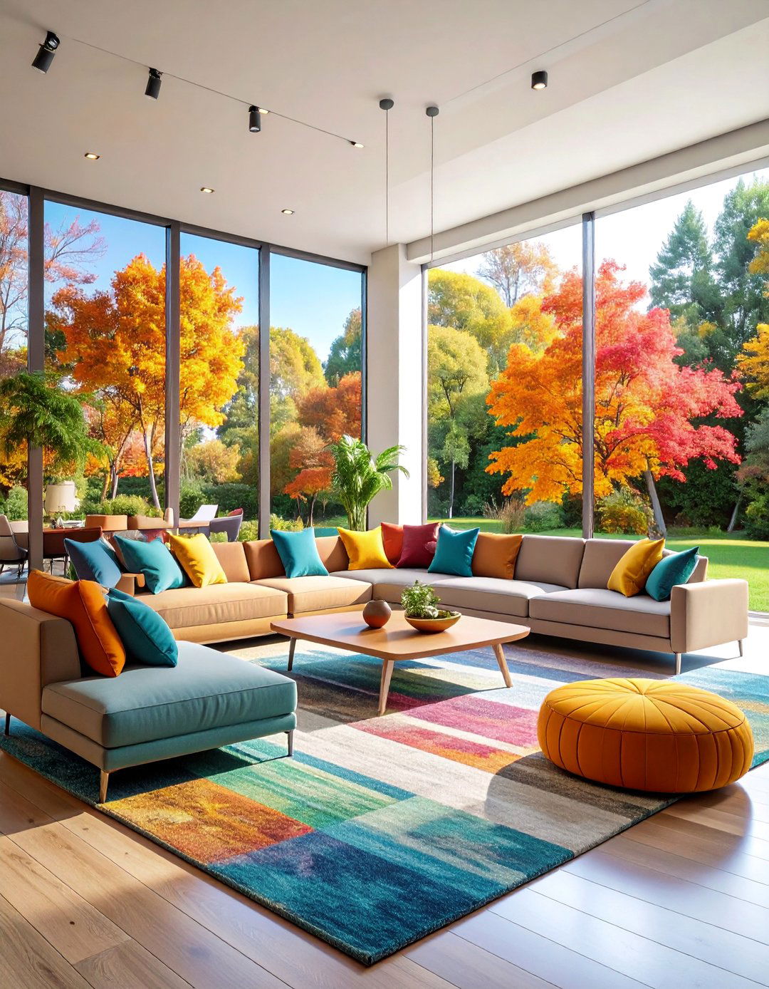 Contemporary Open Concept Symmetrical Layout - 25 Symmetrical Living Room Ideas