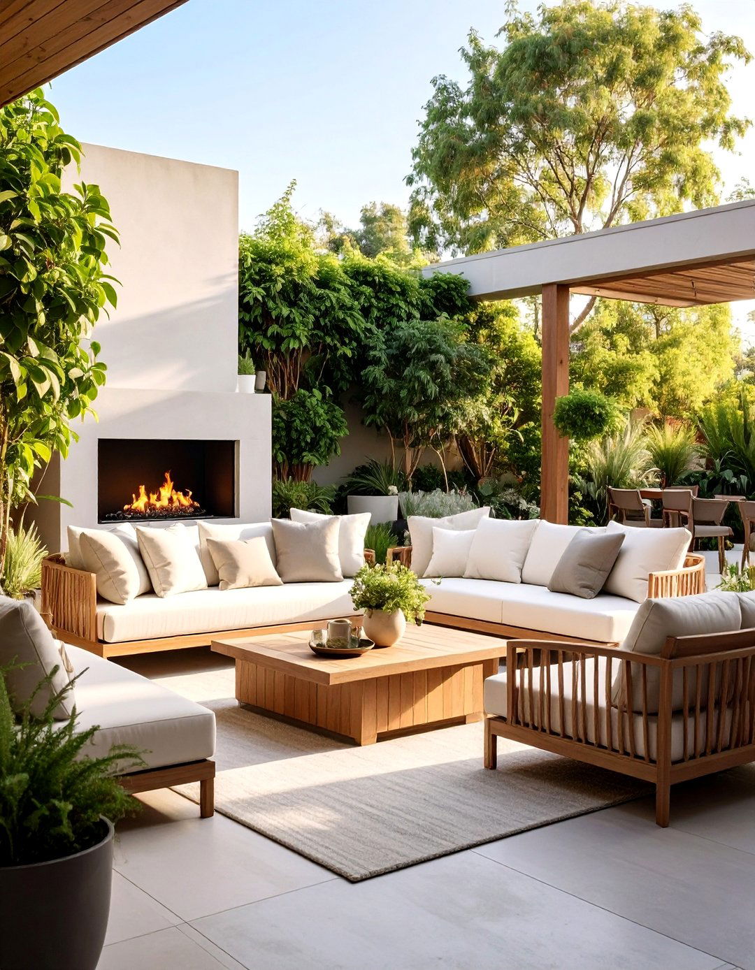 Contemporary Outdoor Living Room - 25 Backyard Decor Ideas