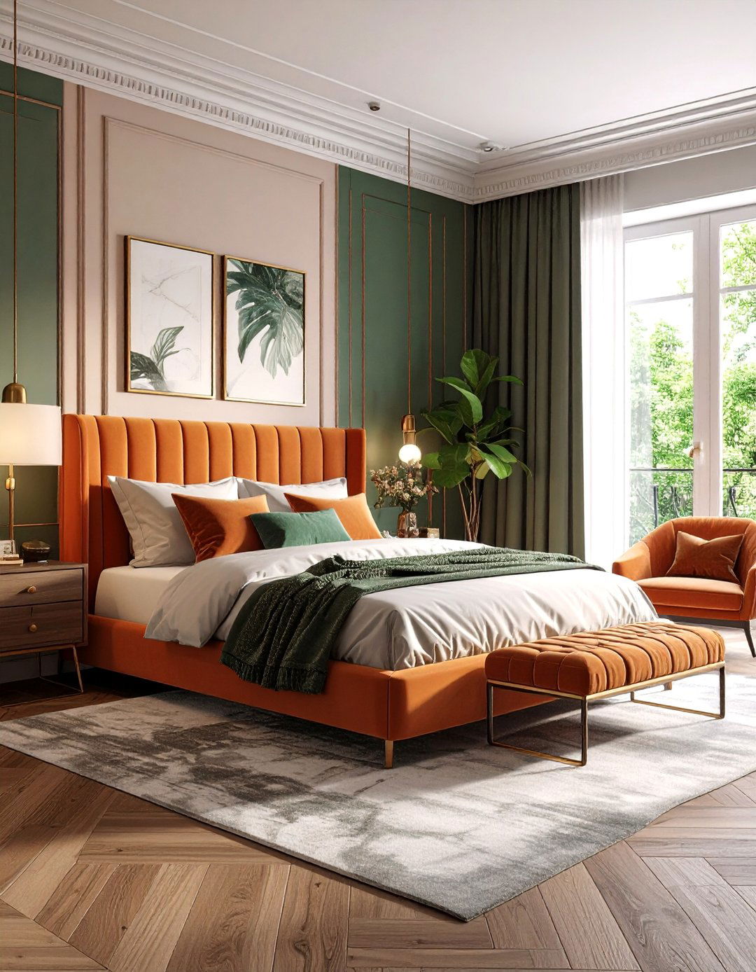 Contemporary Parisian Fusion Bedroom - 25 Paris-themed Bedroom Ideas