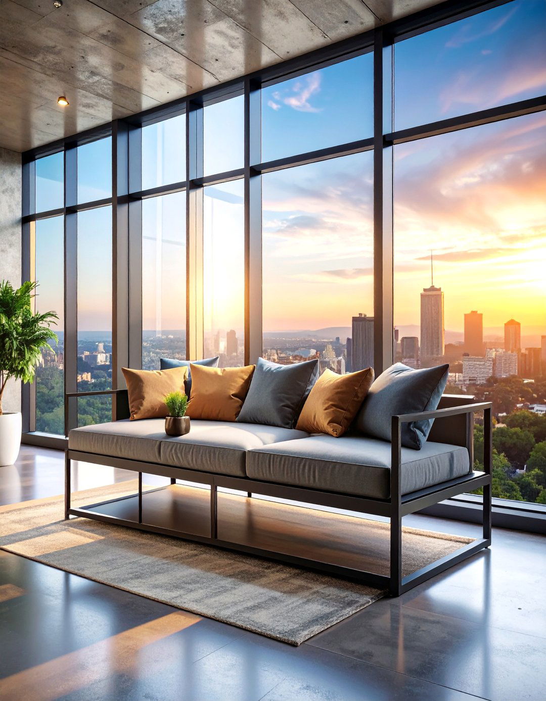 Contemporary Steel and Glass Window Seat - 25 Window Seat Ideas