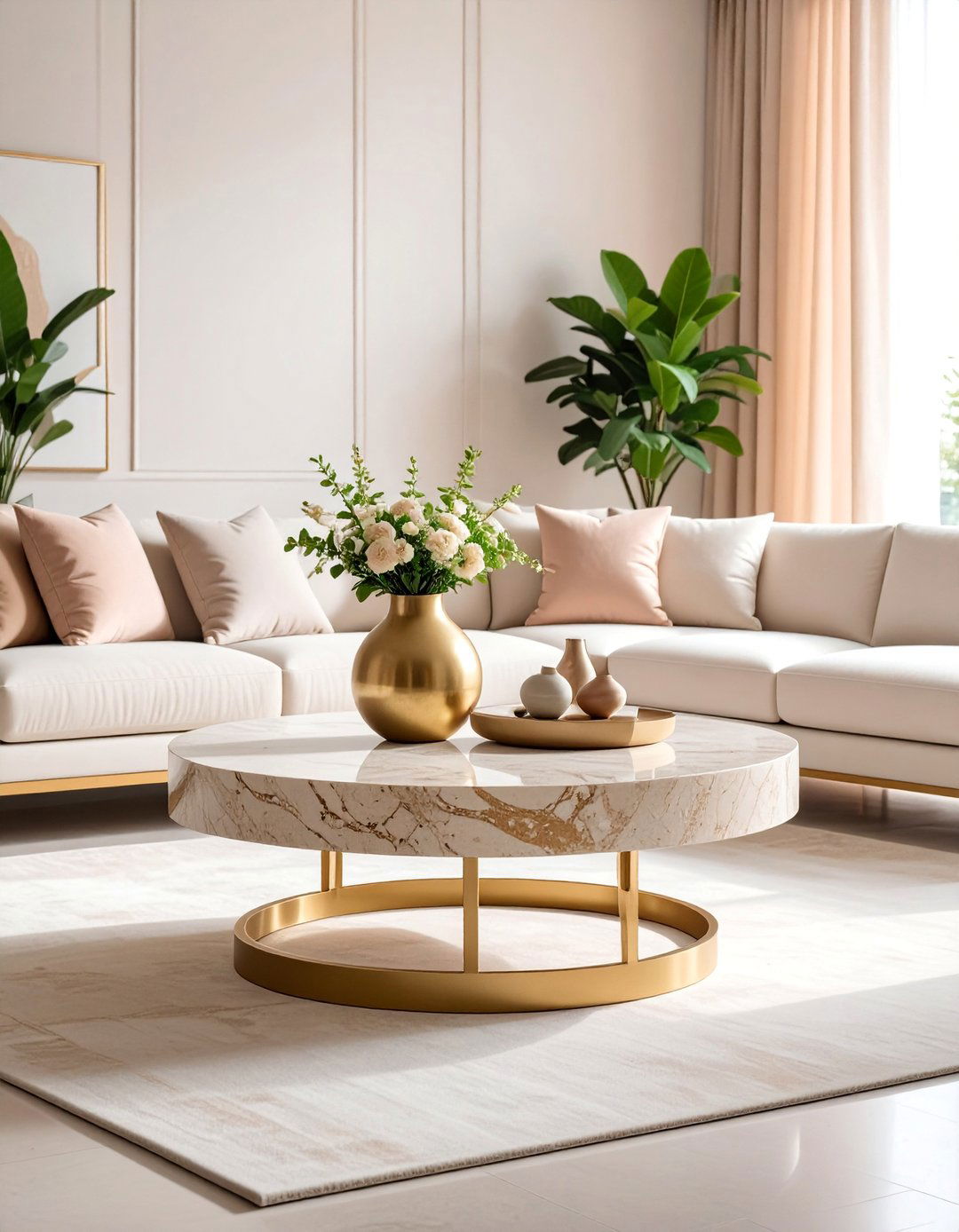 Contemporary Travertine Coffee Table - 25 Table Design Ideas