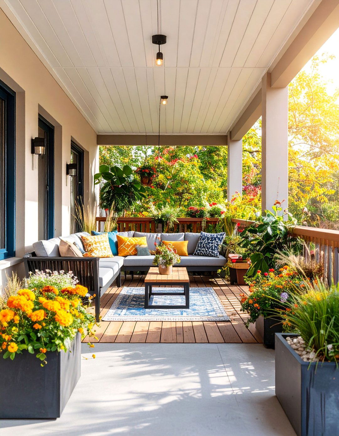Contemporary Urban Porch with Sleek Design - 25 Small Porch Ideas