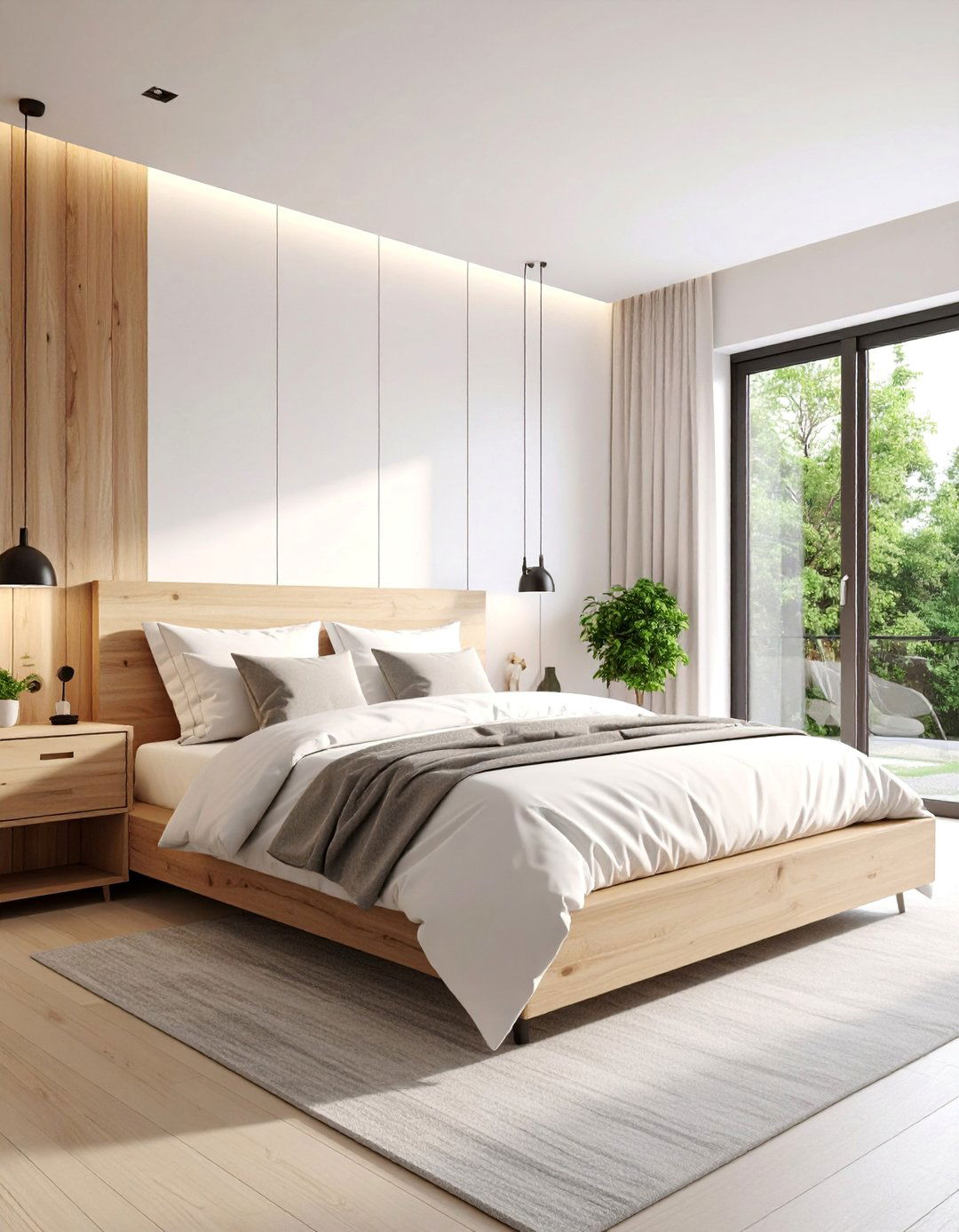 Contemporary White and Natural Wood - 25 Chinoiserie Bedroom Ideas