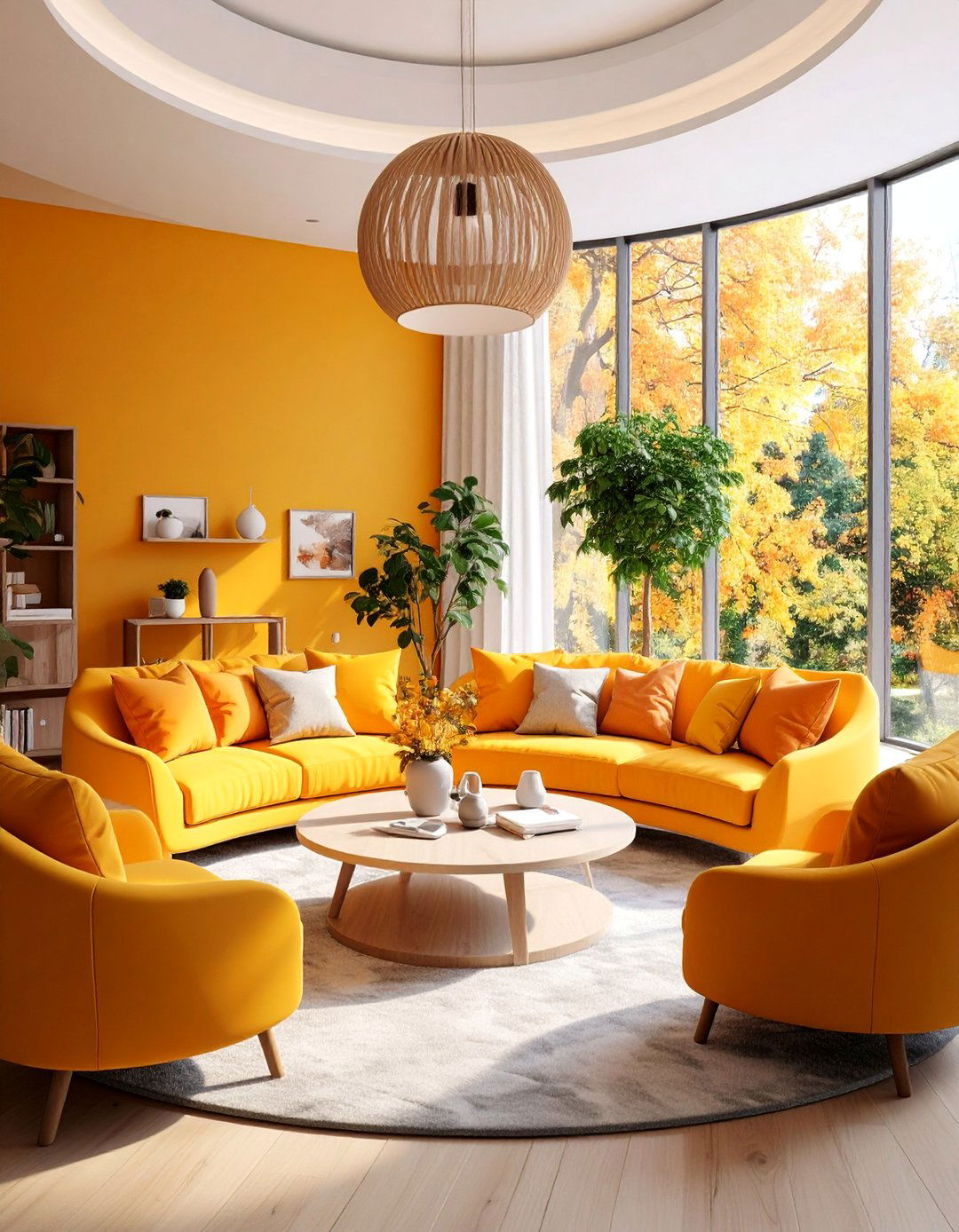 Conversation Circle Living Room with Community Focus - 25 Feng Shui Living Room Ideas