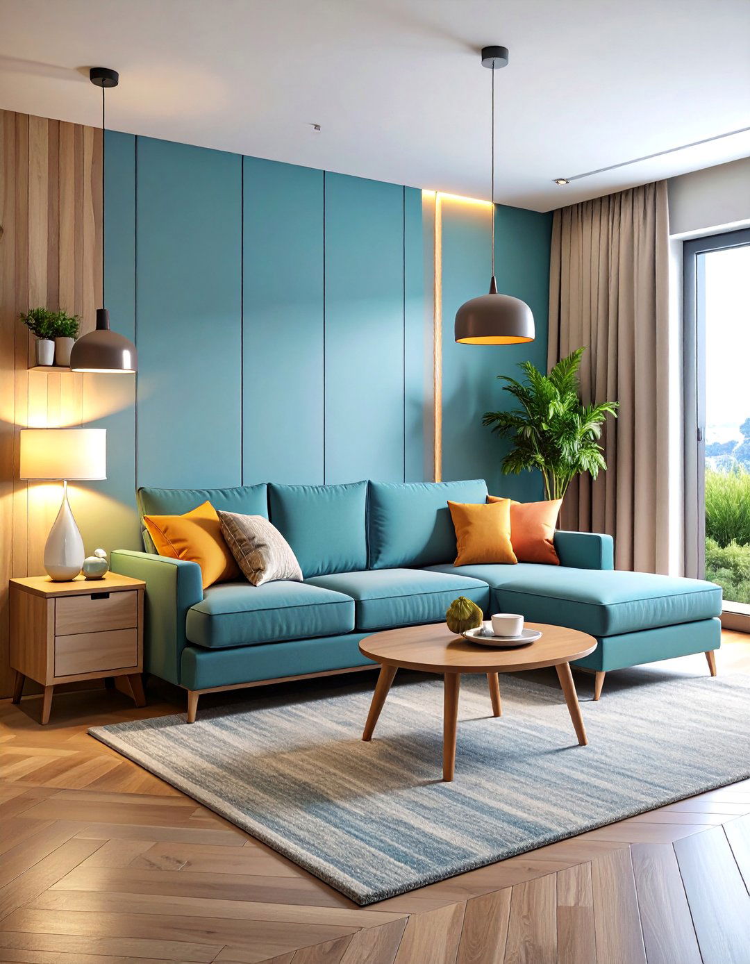 Convertible Sofa Bed with Integrated Side Tables - 25 Studio Furniture Ideas