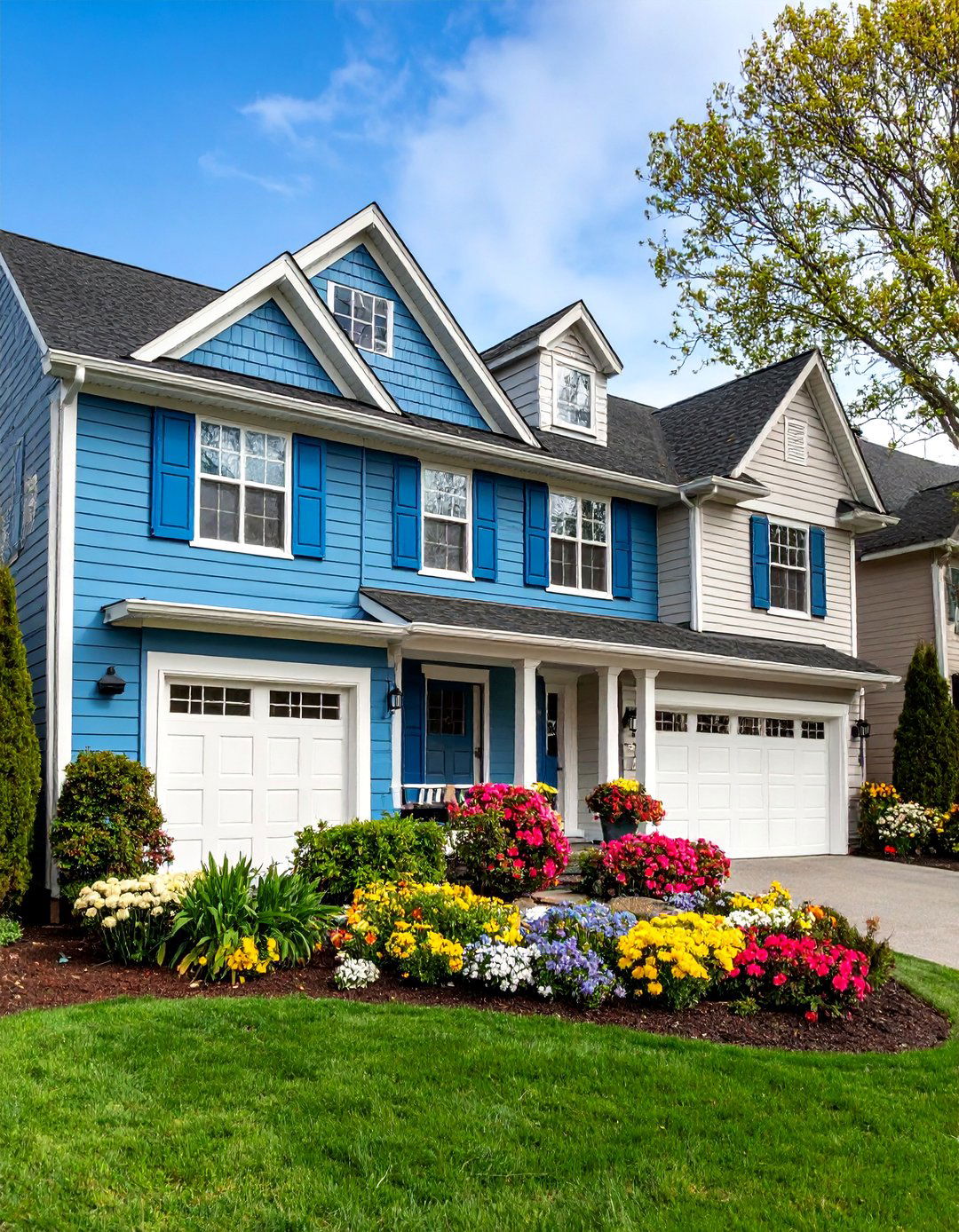 Coordinated Exterior Color Palette - 25 Curb Appeal Ideas