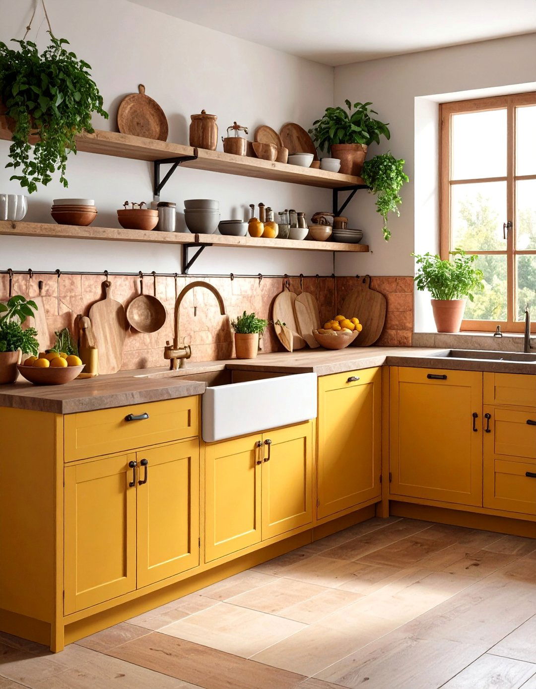 Copper Corner Sink with Antimicrobial Properties - 25 Corner Kitchen Sink Ideas
