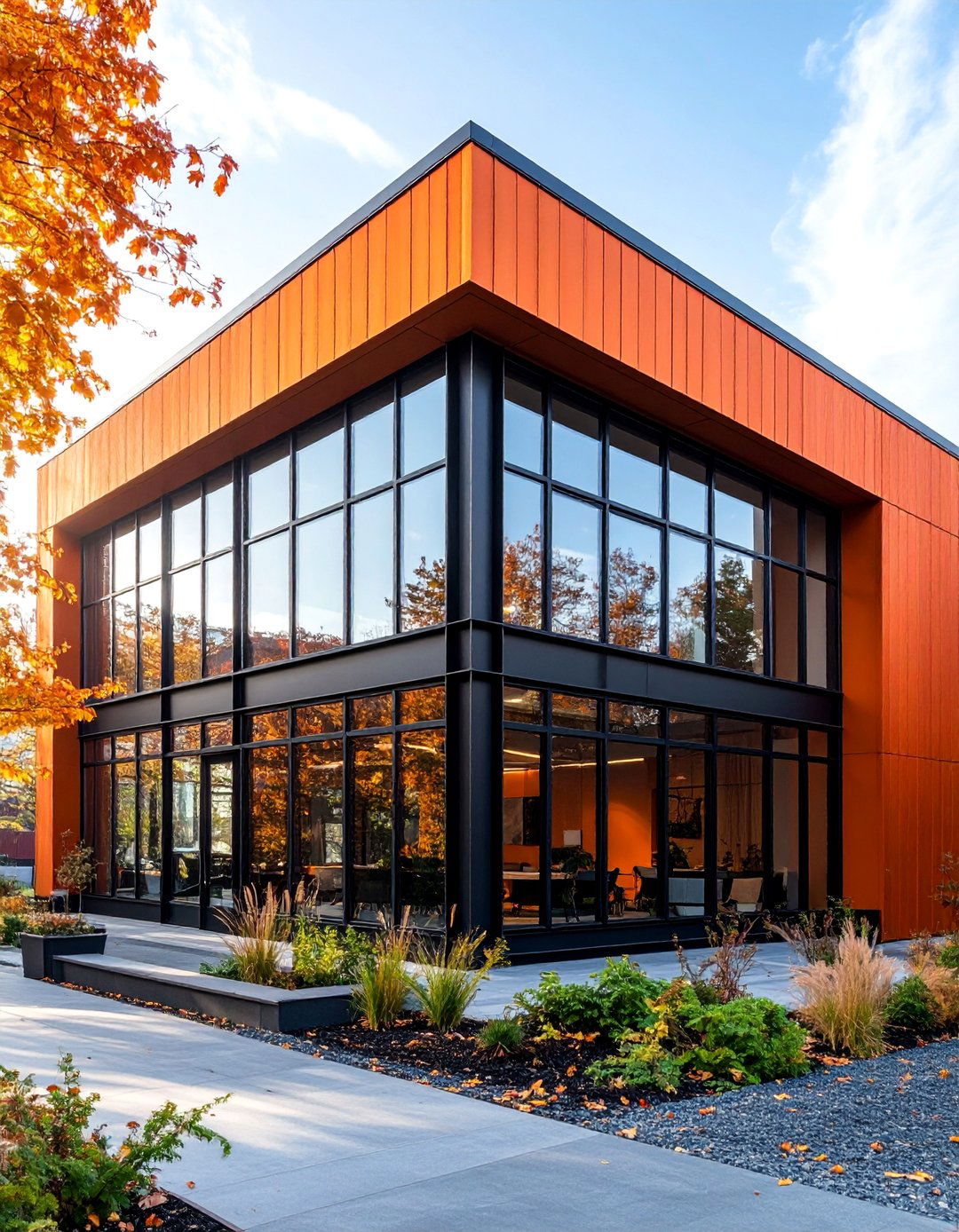 Copper Orange Industrial Loft Style - 25 Orange House Exterior Ideas