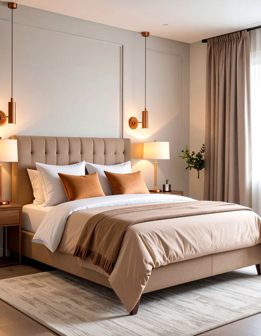 Copper Sconce Reading Lights - 25 Bedroom Lighting Ideas