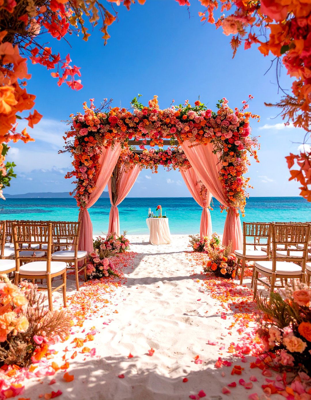 Coral Garden Beach Wedding with Living Reef Inspired Design - 25 Beach Wedding Ideas