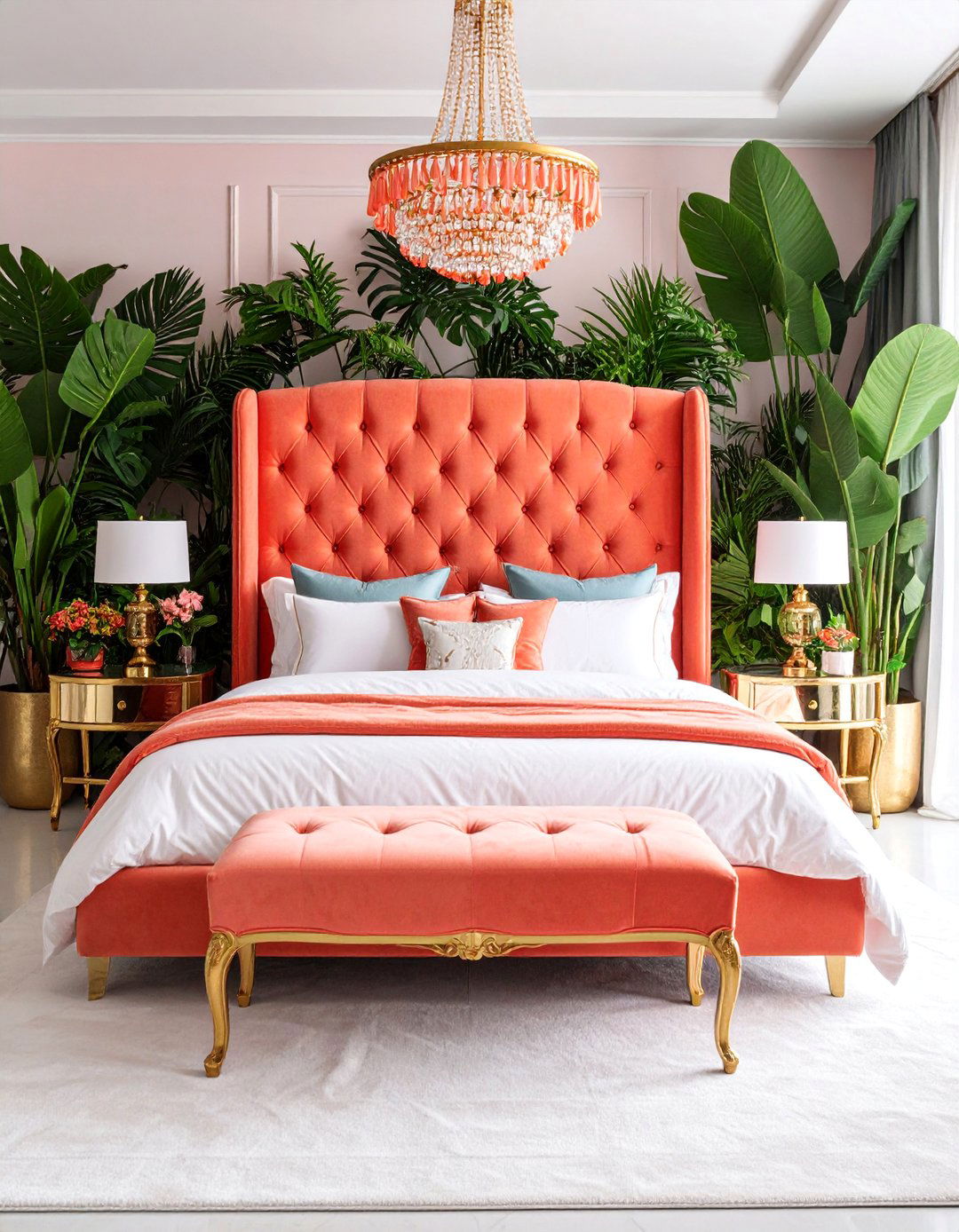 Coral Reef Glam Paradise - 25 Glam Bedroom Ideas