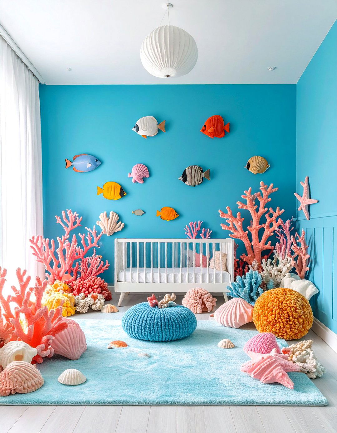 Coral Reef Underwater Nursery Theme - 25 Nature Themed Nursery Ideas