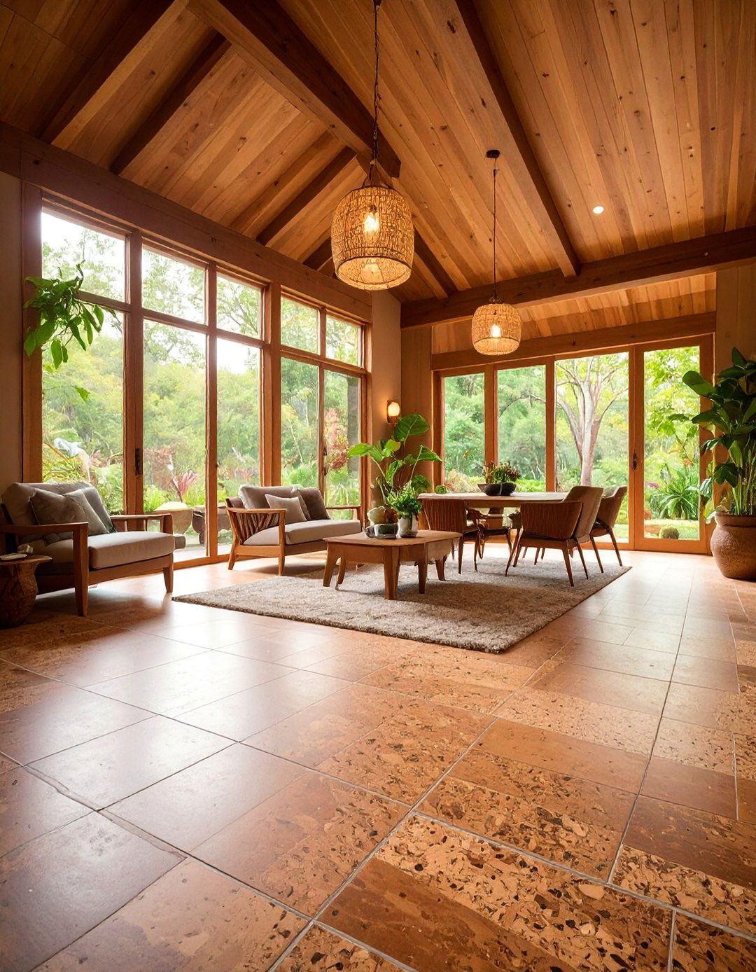 Cork Tile Shed Floor with Antimicrobial Properties - 25 Shed Floor Ideas
