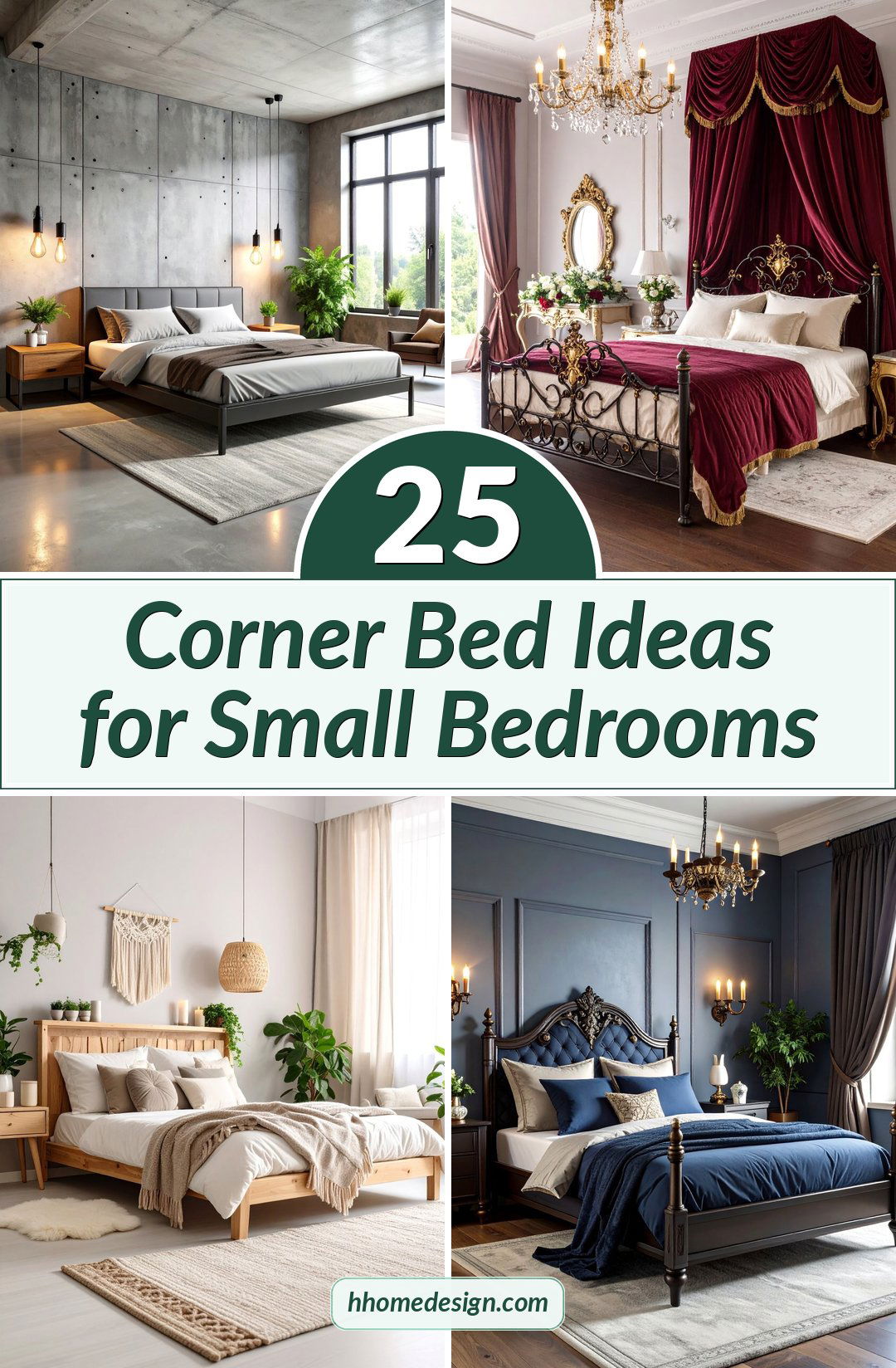 25 Corner Bed Ideas for Small Bedrooms
