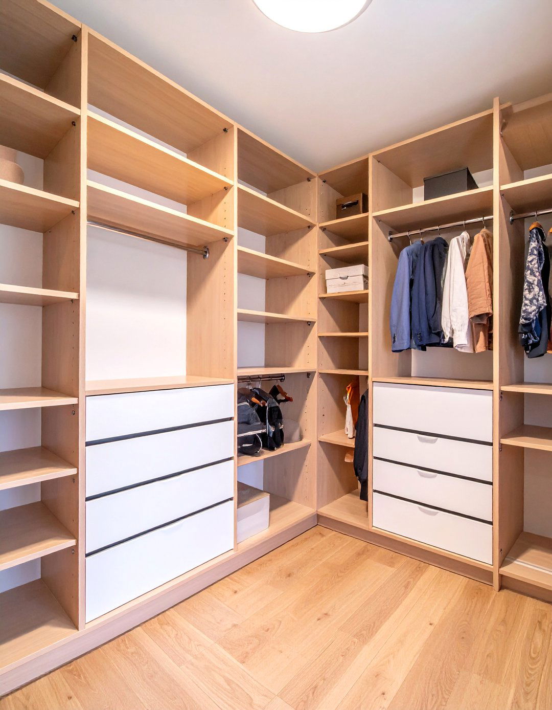 Corner Closet Maximizing Awkward Spaces - 25 Closet Ideas