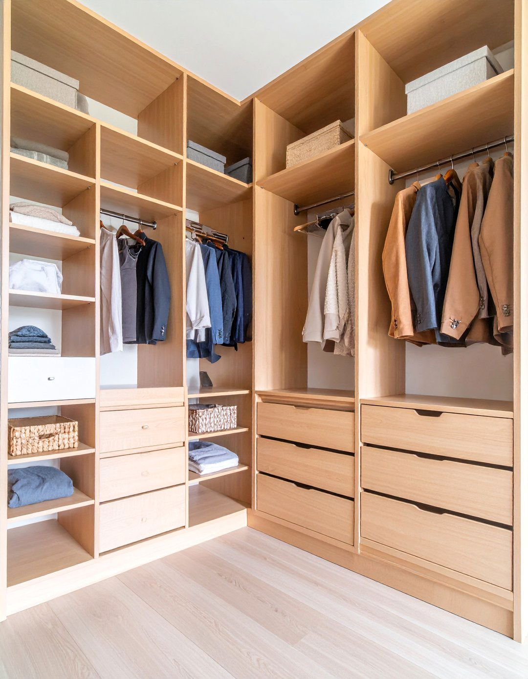 Corner Closet Shelving with Space Maximizing Layout - 25 Closet Shelving Ideas