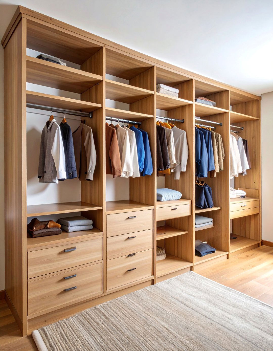 Corner Closet System for Awkward Spaces - 25 Clothes Storage Ideas