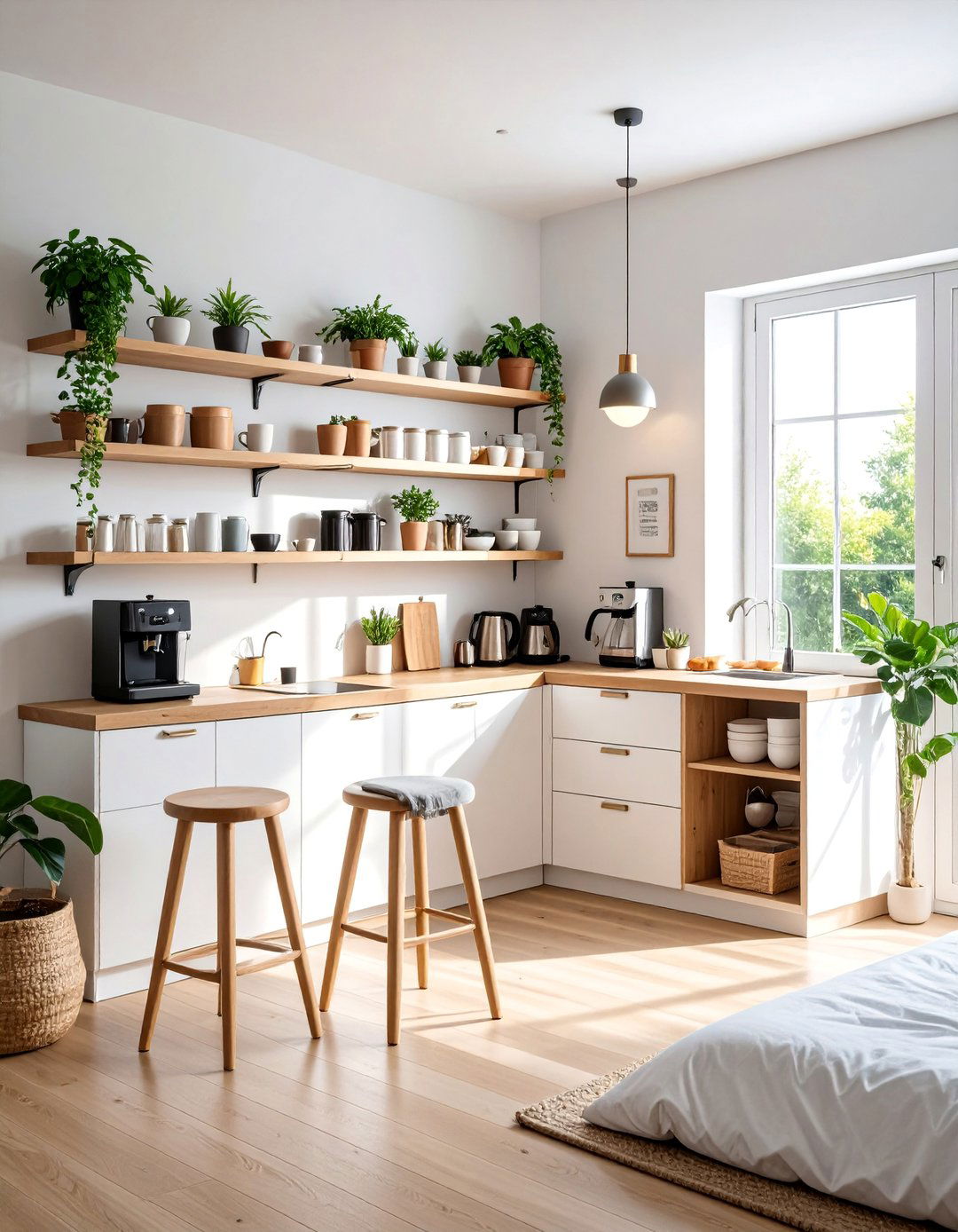 Corner Coffee and Tea Station - 25 Bedroom Corner Ideas