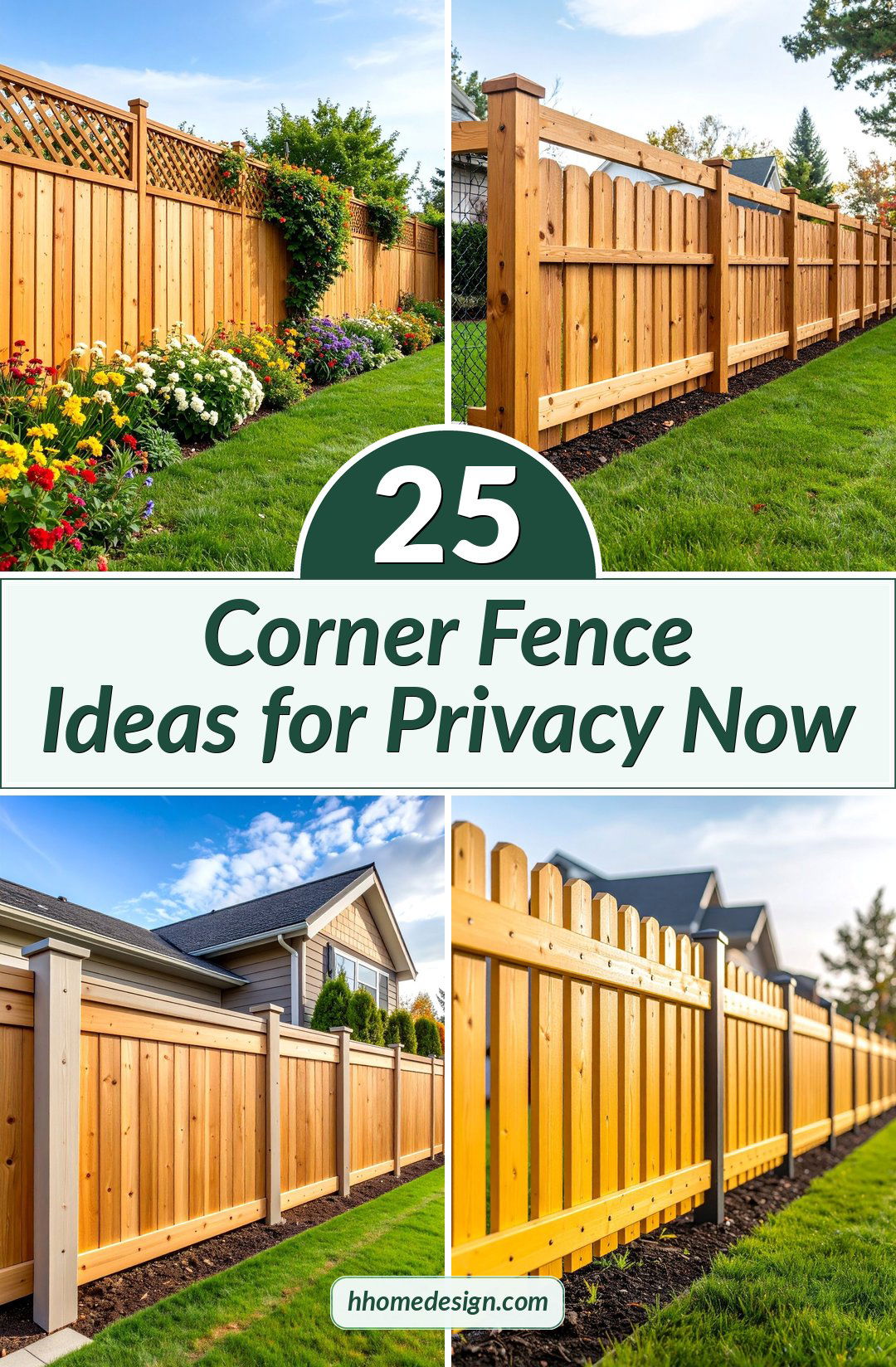 25 Corner Fence Ideas for Privacy Now