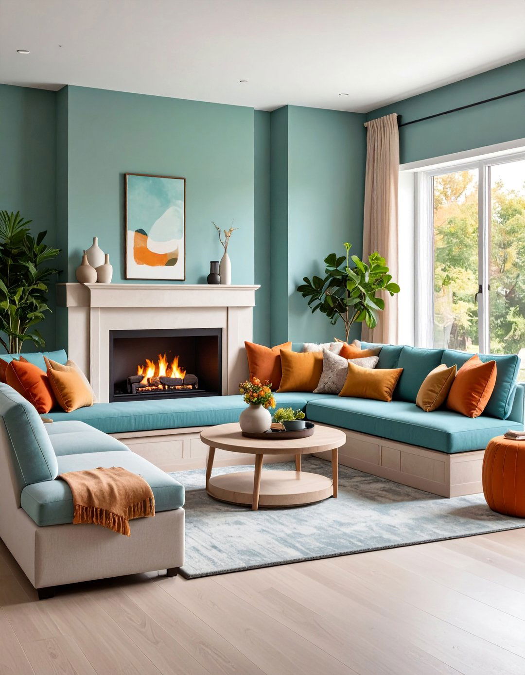 Corner Fireplace L Shaped Bench Seating - 25 Fireplace Bench Ideas