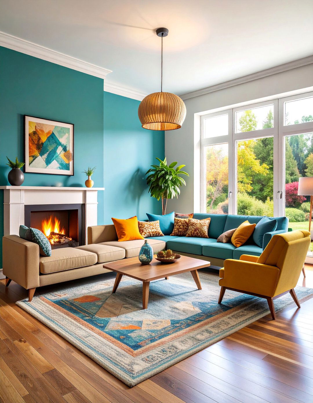 Corner Fireplace Seating Arrangement - 25 Fireplace Seating Ideas