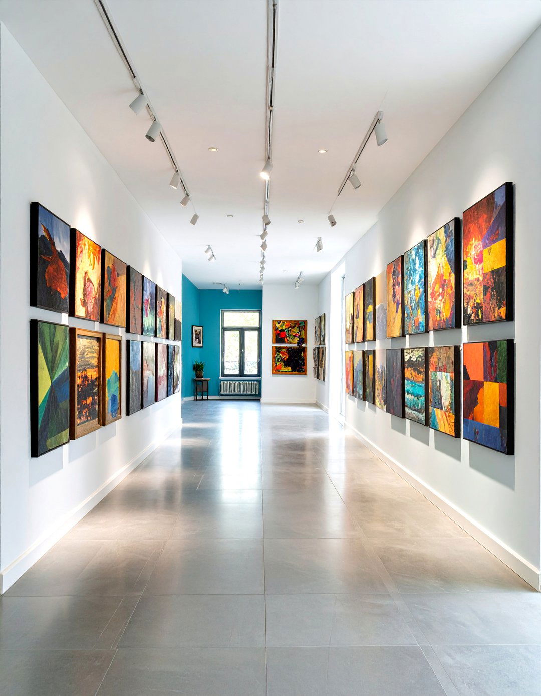 Corner Gallery Wall with Mixed Artwork - 25 Corner Decoration Ideas