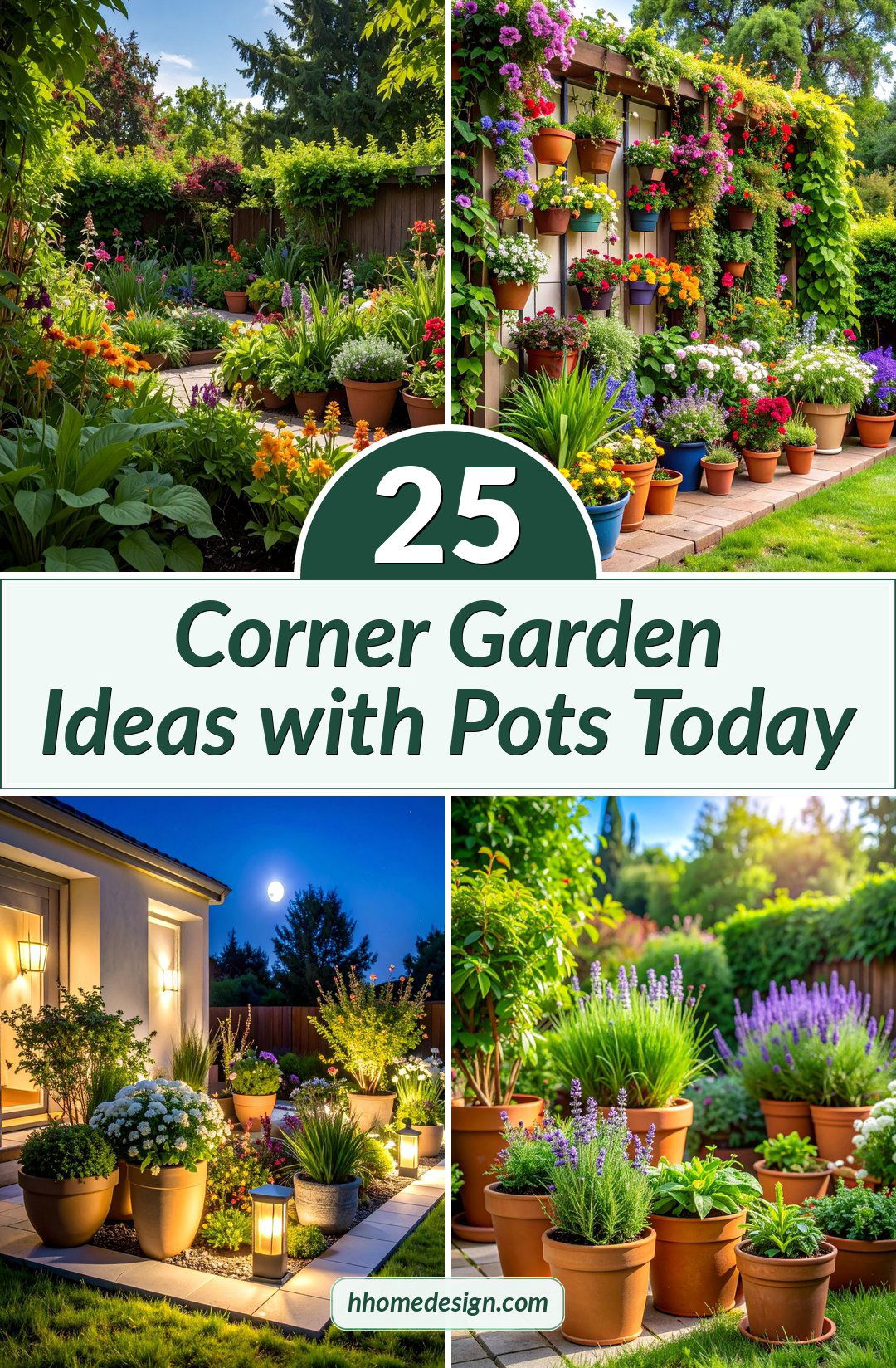 25 Corner Garden Ideas with Pots Today