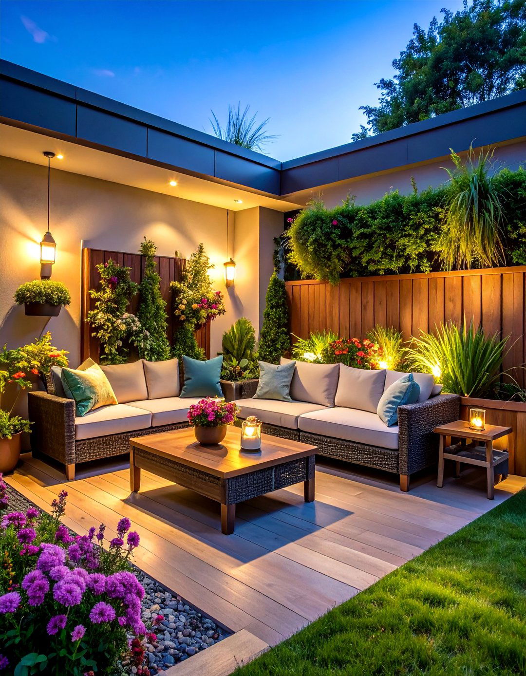 Corner Garden Waterfall Nook - 25 Backyard Waterfall Ideas