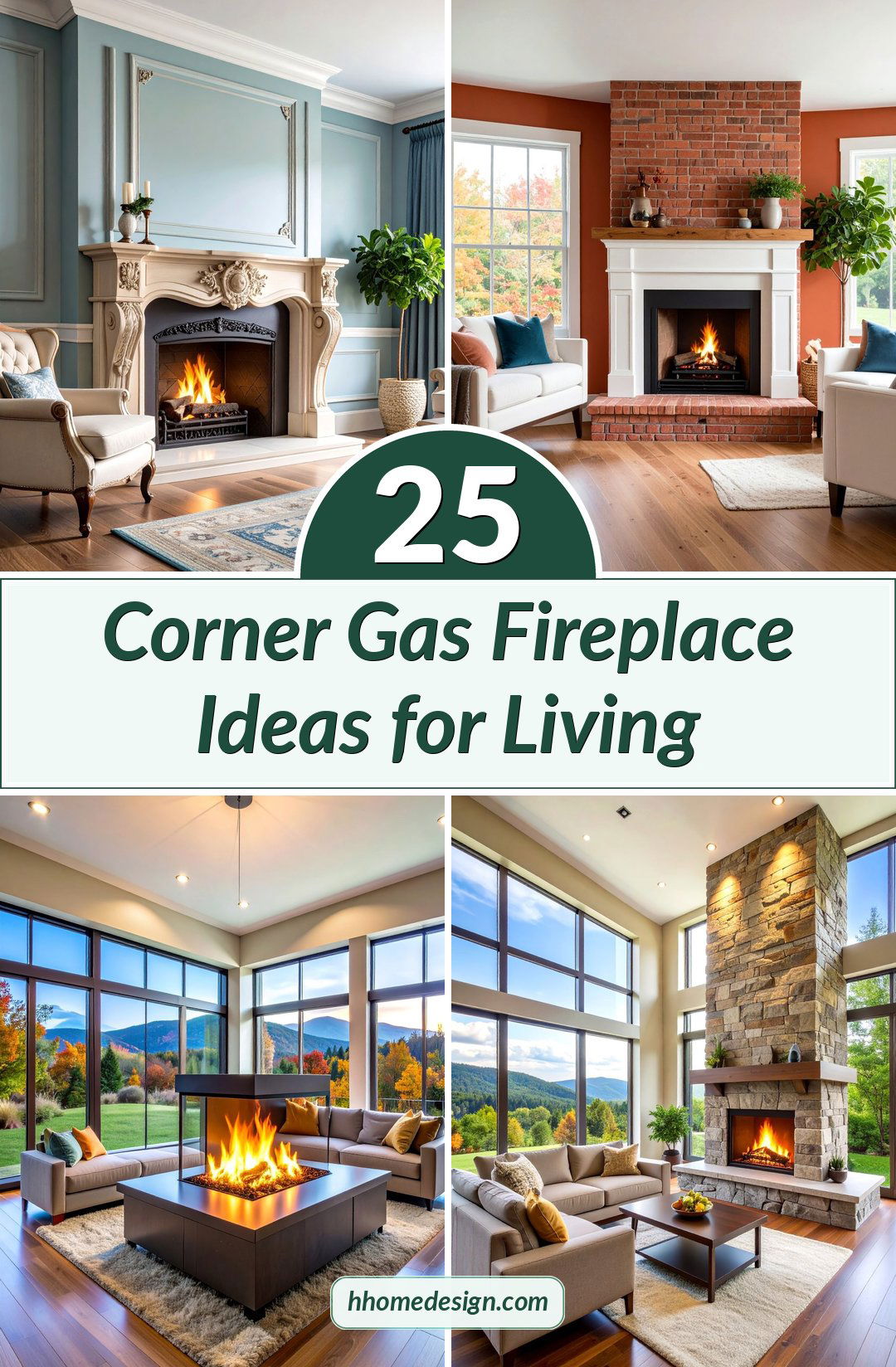 25 Corner Gas Fireplace Ideas for Living