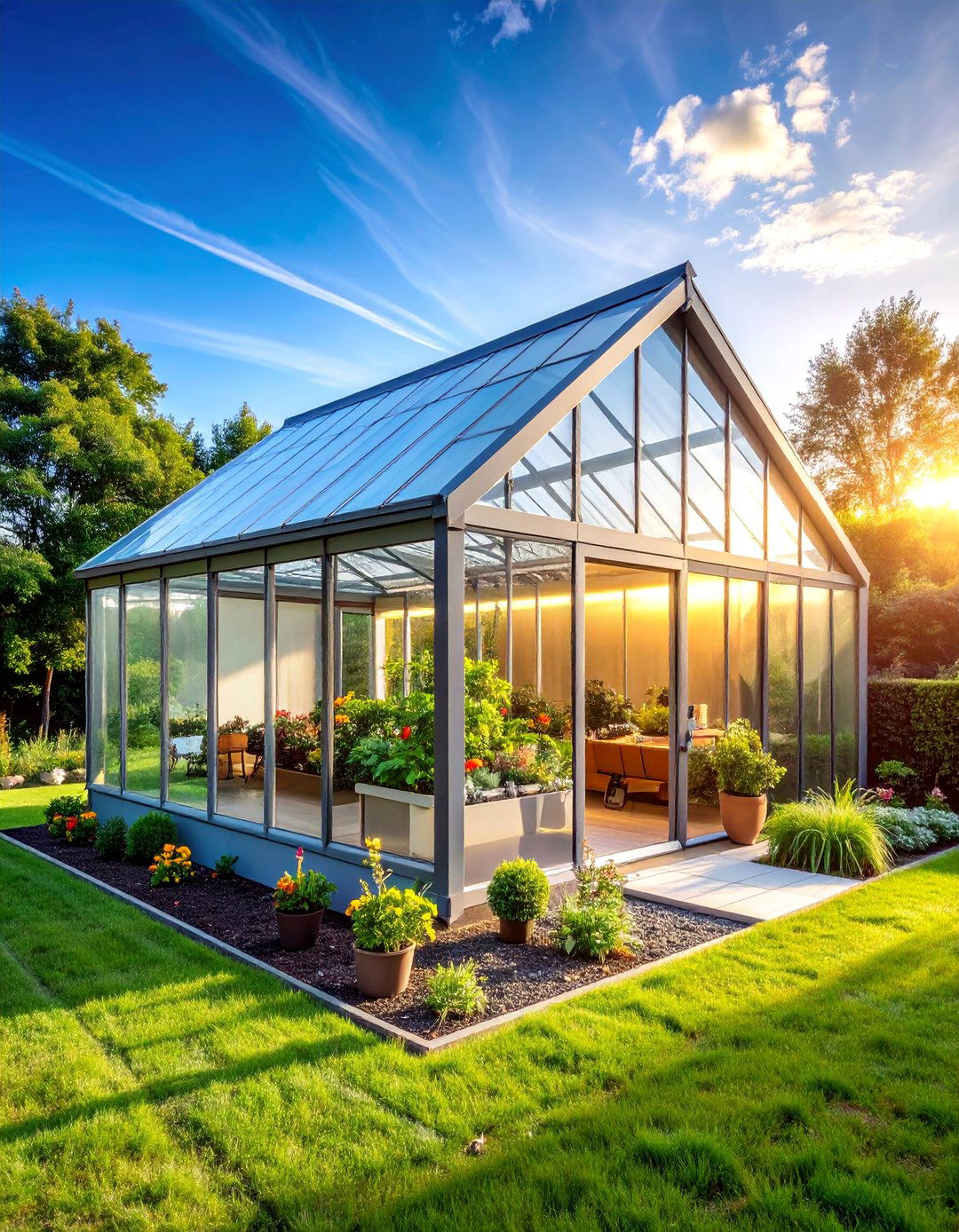 Corner Greenhouse with Automated Climate Control - 25 Corner Greenhouse Ideas