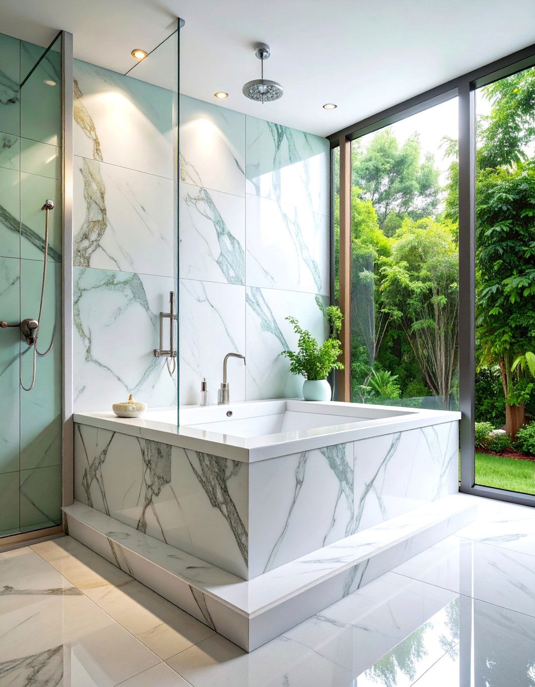 Corner Marble Walk In Shower Bench for Small Spaces - 25 Walk in Shower Ideas With Bench