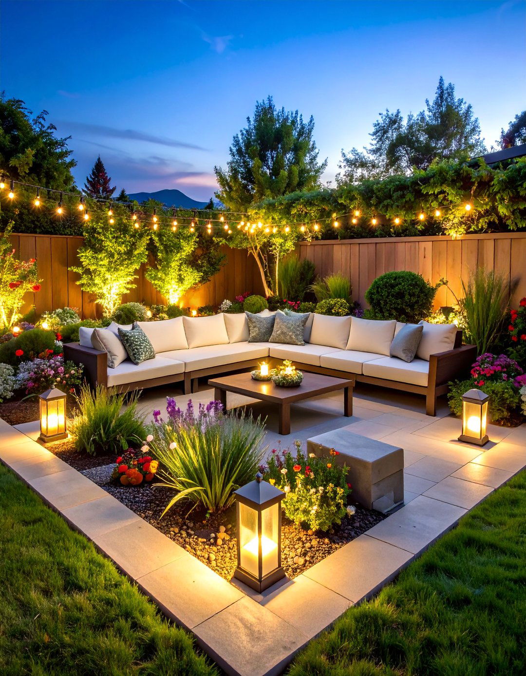 Corner Memorial and Reflection Garden - 25 Corner Patio Ideas