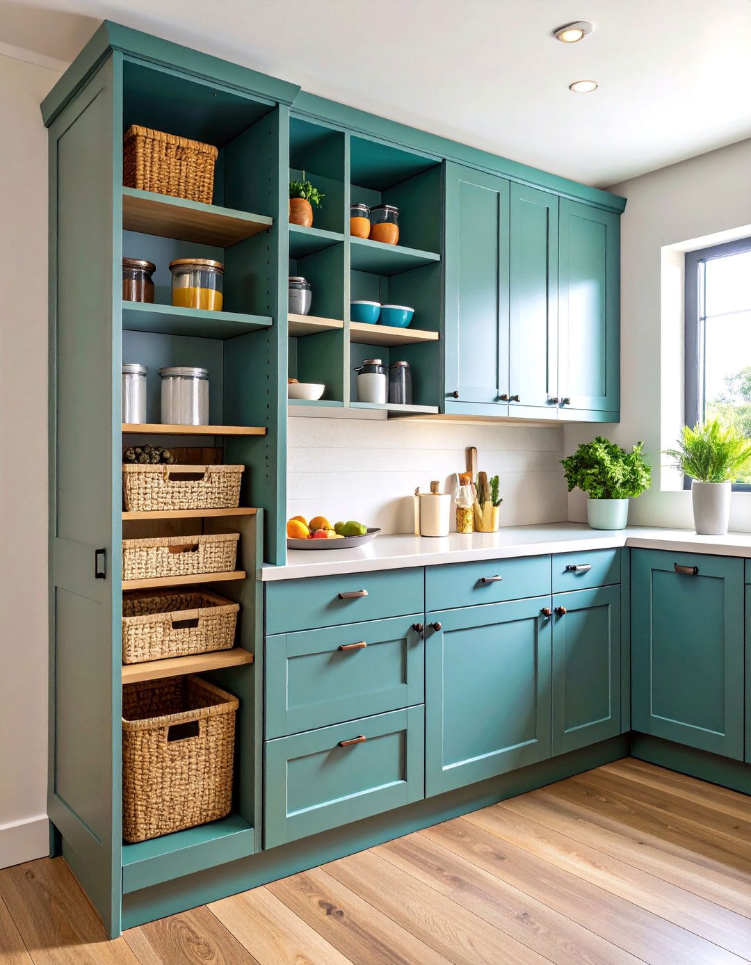 Corner Pantry Storage System - 25 Corner Cabinet Ideas