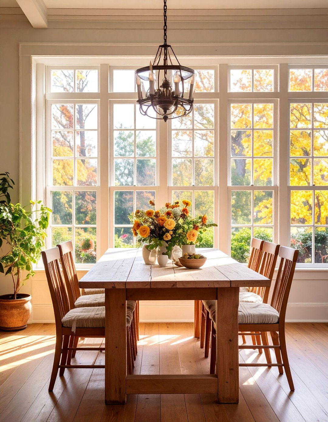 Corner Rosette Farmhouse Window Trim - 25 Farmhouse Interior Window Trim Ideas