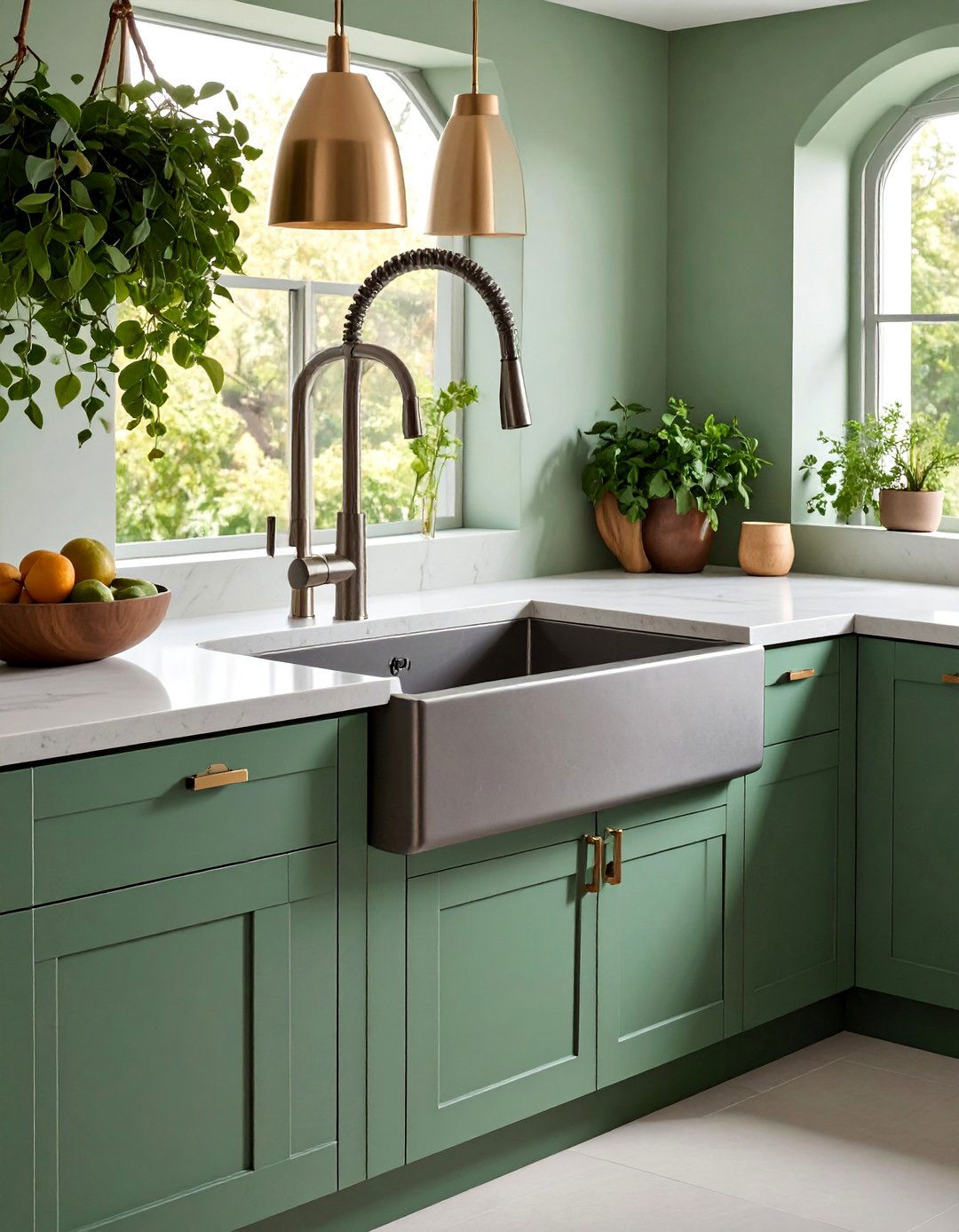 Corner Sink with Artistic Sculptural Design - 25 Corner Kitchen Sink Ideas