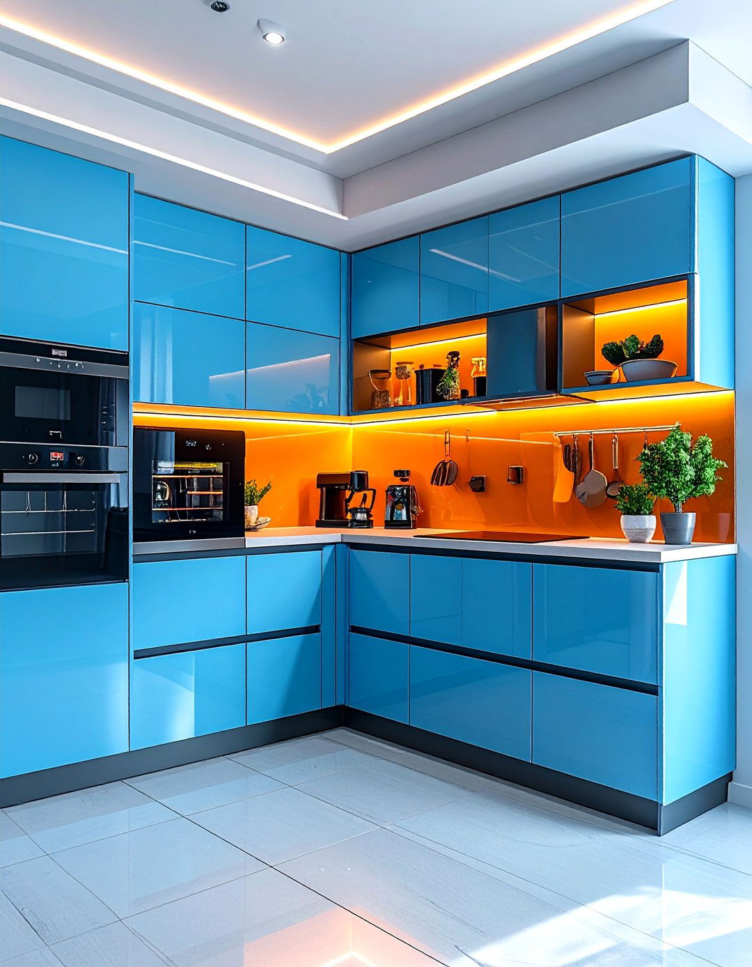 Corner Smart Storage with App Controlled Organization - 25 Kitchen Corner Ideas