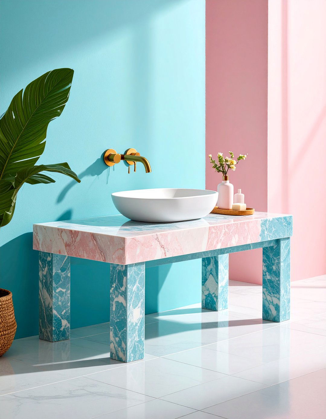 Corner Stone Shower Bench with Built in Soap Dish - 25 Shower Bench Ideas