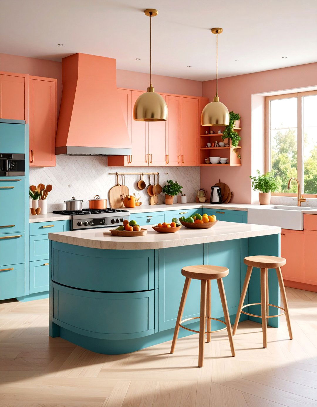 Corner Storage Island with Rotating Lazy Susan - 25 Kitchen Island Storage Ideas
